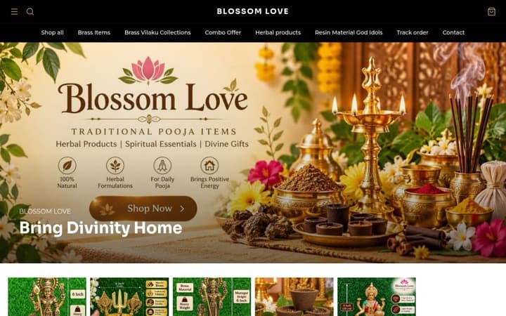 Blossom Love — a live store built and published on SitesPlaced