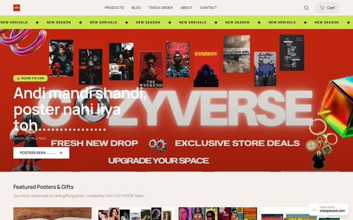 COZYVERSE — a live store built and published on SitesPlaced
