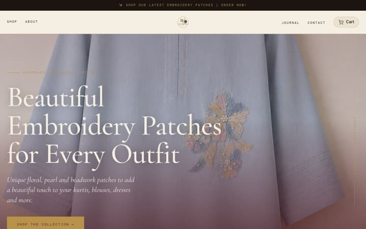 The Patch Studio — a live store built and published on SitesPlaced