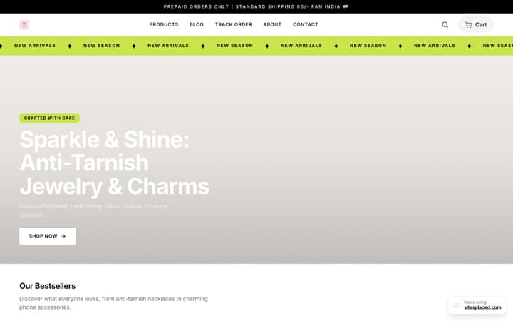 Winter.co — a live store built and published on SitesPlaced