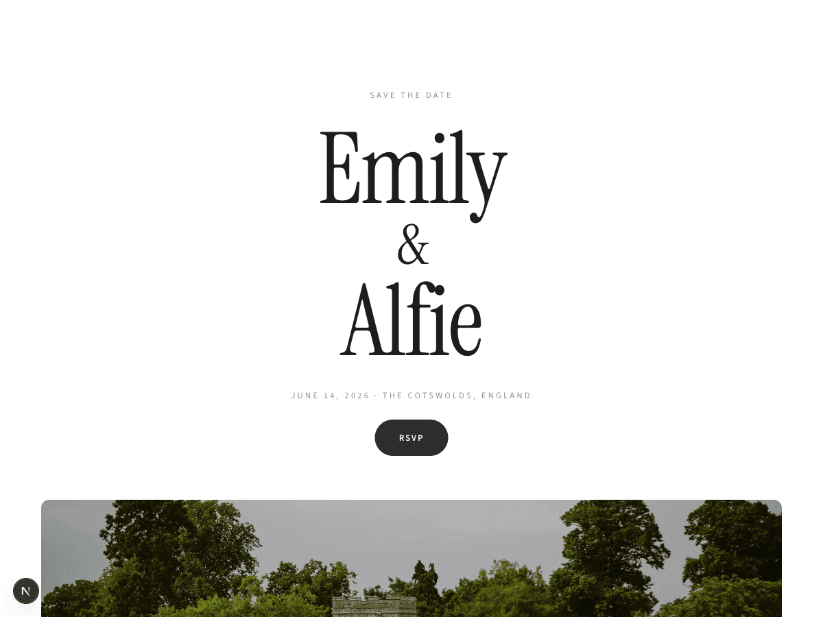 Evermore — Wedding Invitation template preview