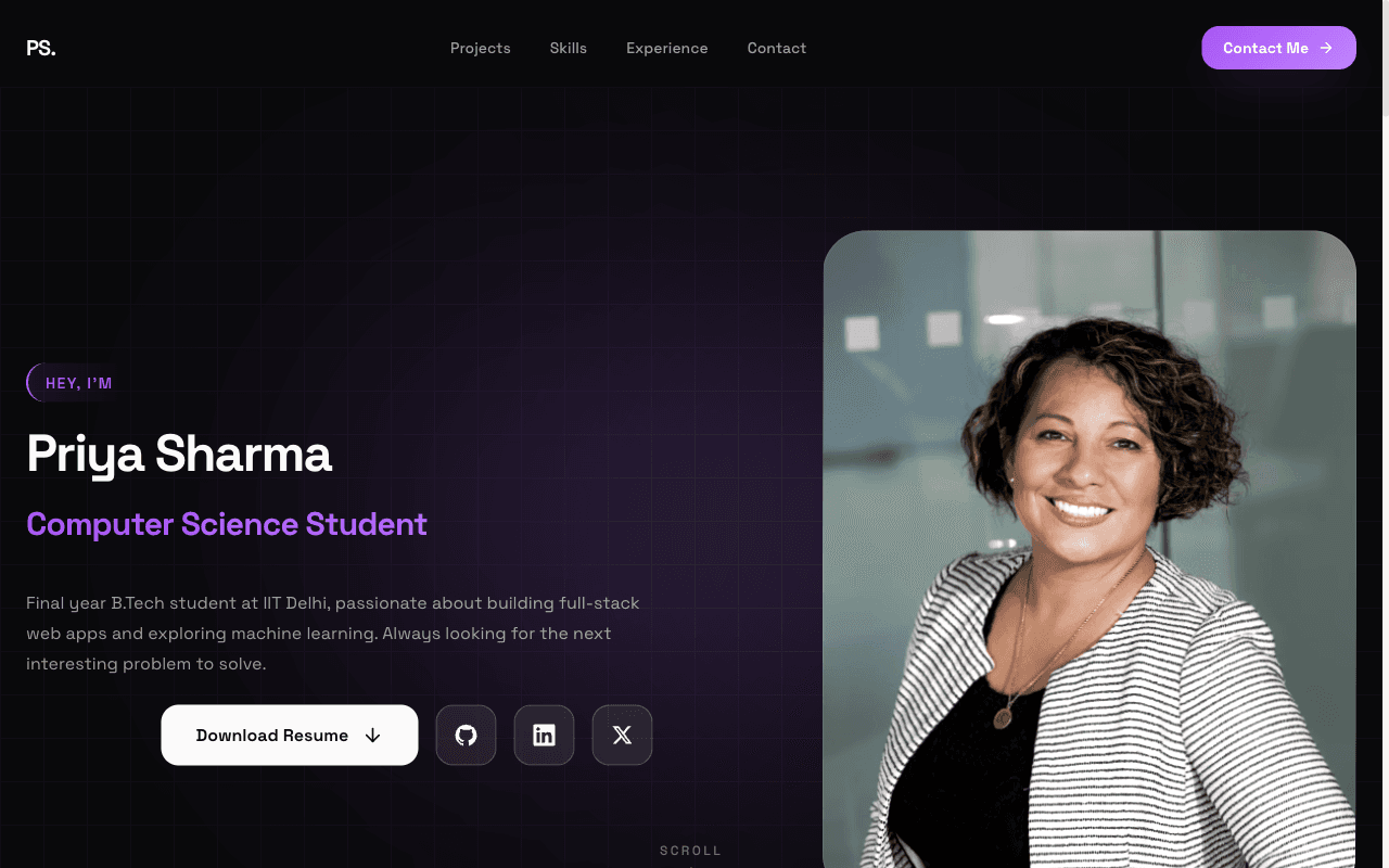 Preview of the Flagship — Student Portfolio template