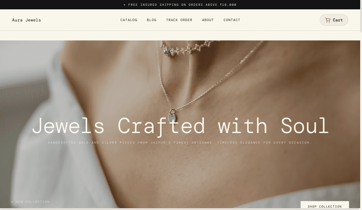 Preview of the Maison — Luxury Ecommerce template