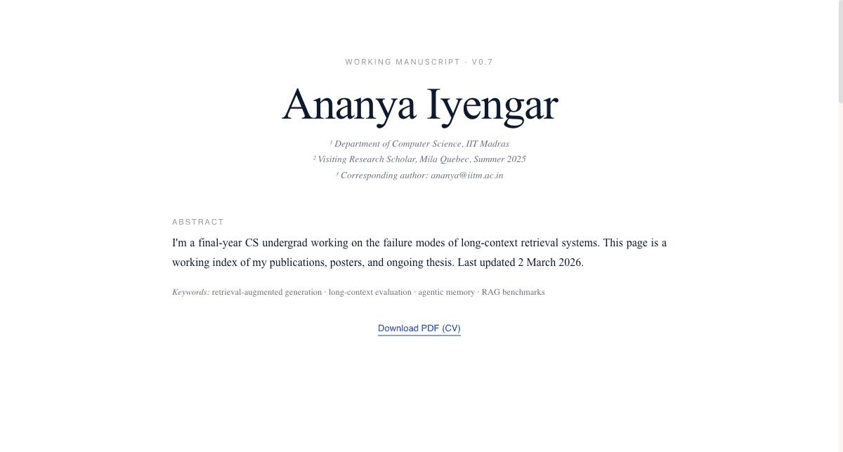 Preview of the Research Paper Portfolio template