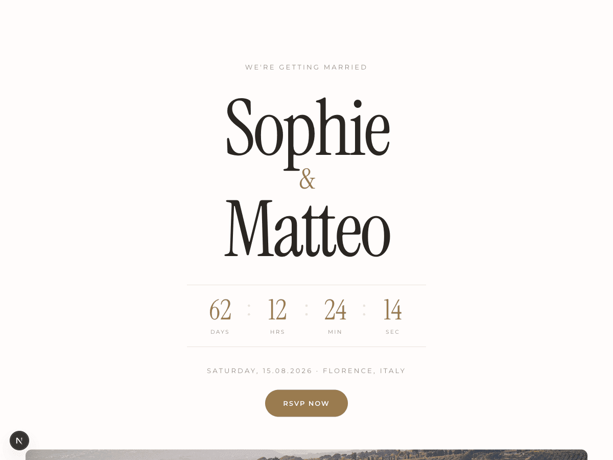 Toscana — Wedding Invitation template preview
