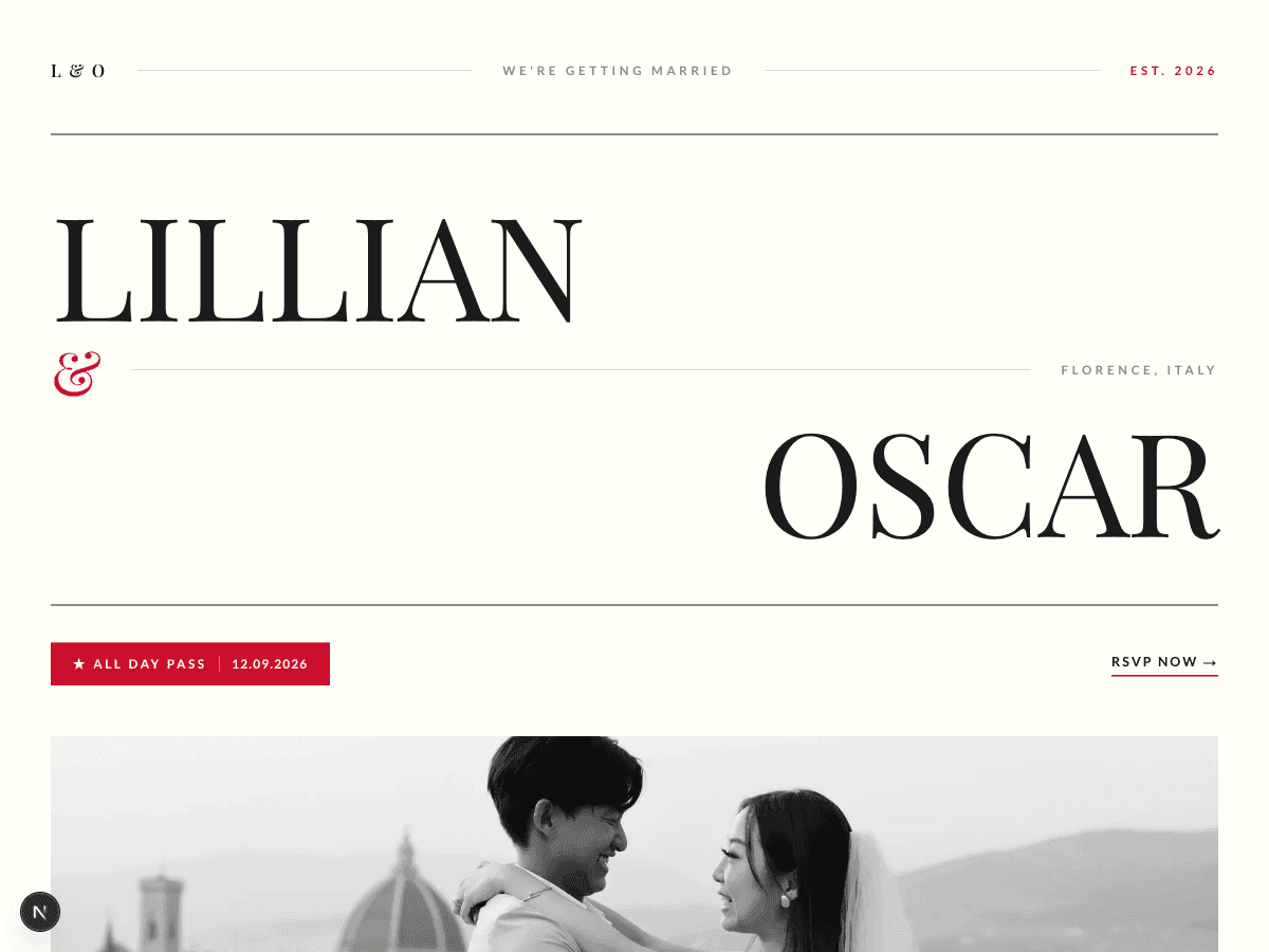 Vermilion — Wedding Invitation template preview