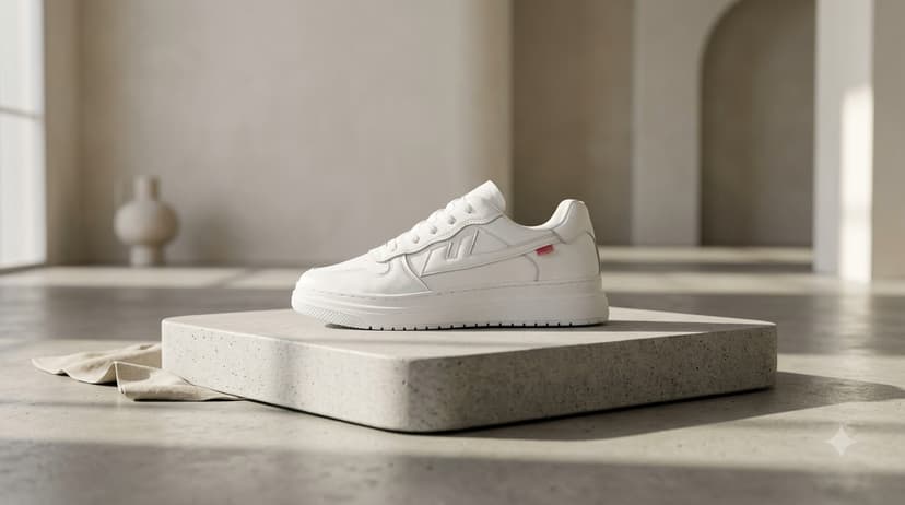 DALIT Classic White Sneakers