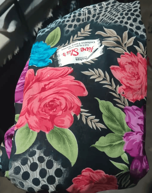 ஃபைவ் ஸ்டார் பிளாக் ஃபேன்சி புடவை (Five Star Black Fancy Saree) - Image 1
