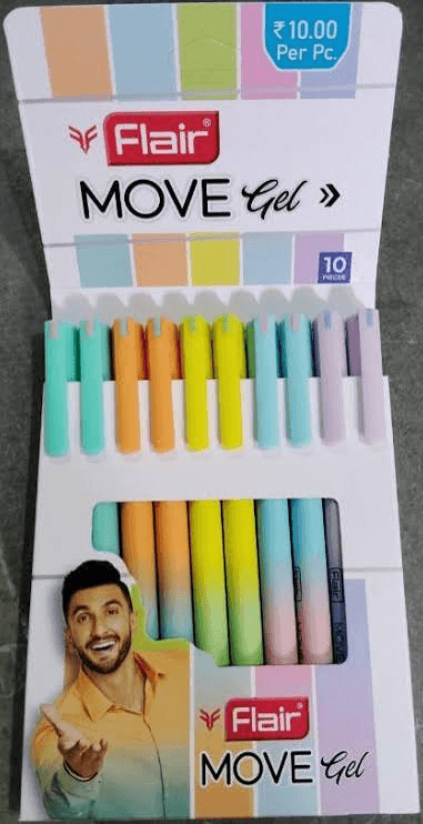 Flair MOVE Gel Pen Pack (10 Pieces)