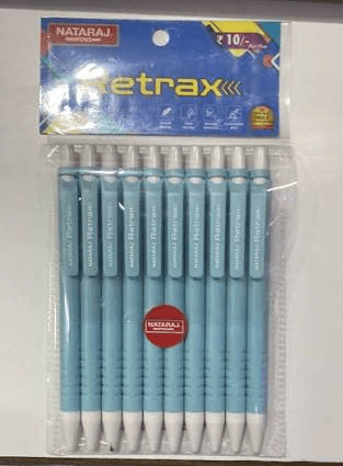nataraj retrax pen Pack (10 Pieces)