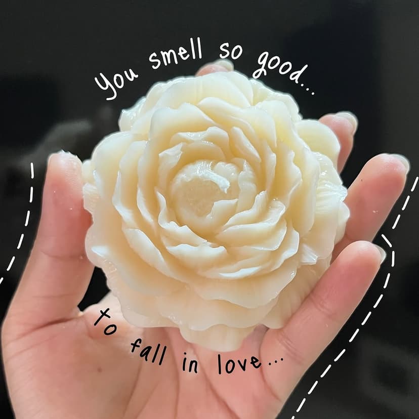 Handcrafted Flower Candle