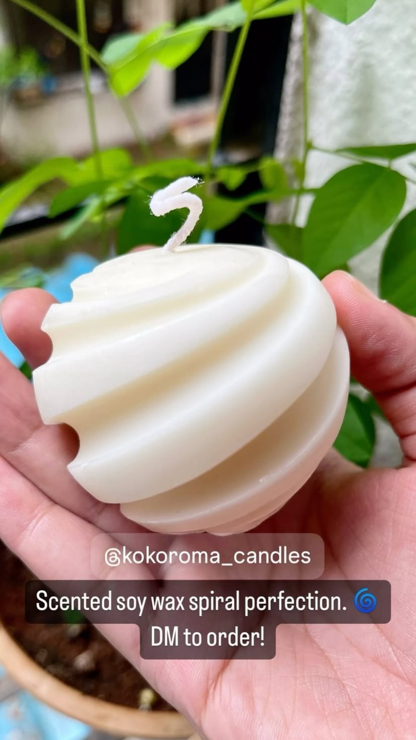 Spiral Ball Candle