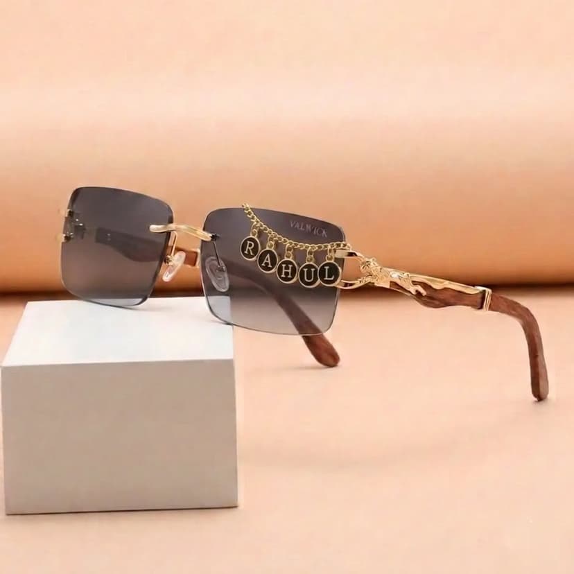 AFTER PAYMENT ..SEND YOUR ORDER SCREENSHOT IN INSTA DMS + NAME U WANT TO CUSTOMIZE ON SUNGLASSES.
