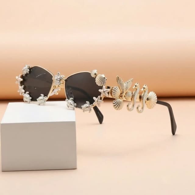 Ocean Breeze Embellished Sunglasses