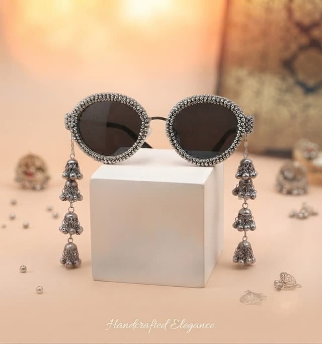 Oxidised Jhumka Sunglass-2
