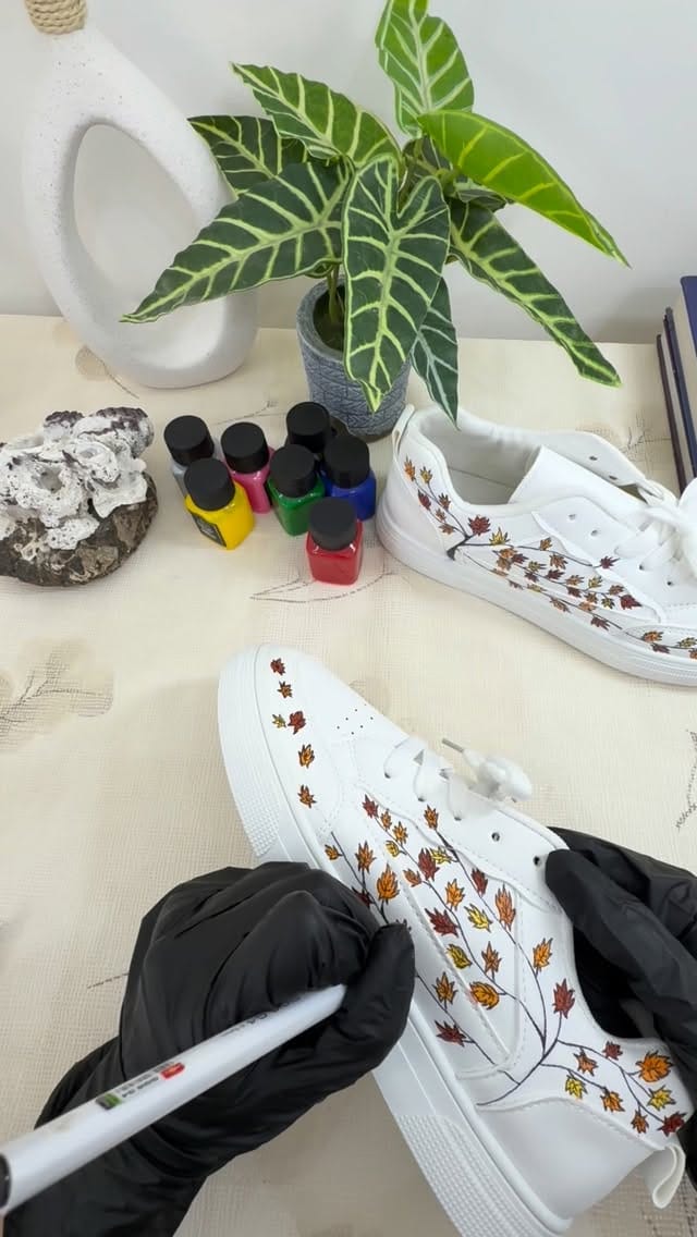 Autumn Leaves Theme Custom Shoes - Image 1
