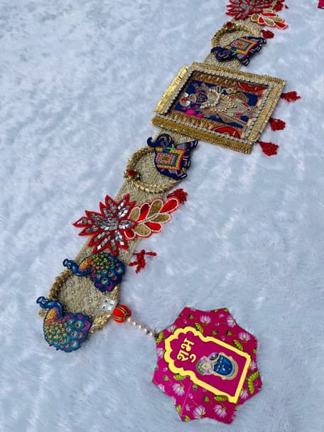 Handcrafted Shrinath Ji Heavy Designer Bandarwal (38-40 Inches)