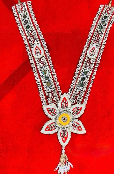Handcrafted 1.5 - 2 Feet Long Designer Devotional Haar / Universal Deity Necklace - Image 1
