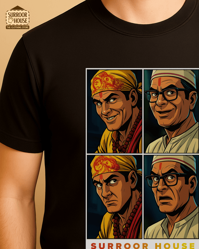 ‘Bhool Bhulaiyaa’ Printed Premium Regular Fit Unisex T-Shirt | Ultra Soft Feel | 100% Cotton With Zero Irritation