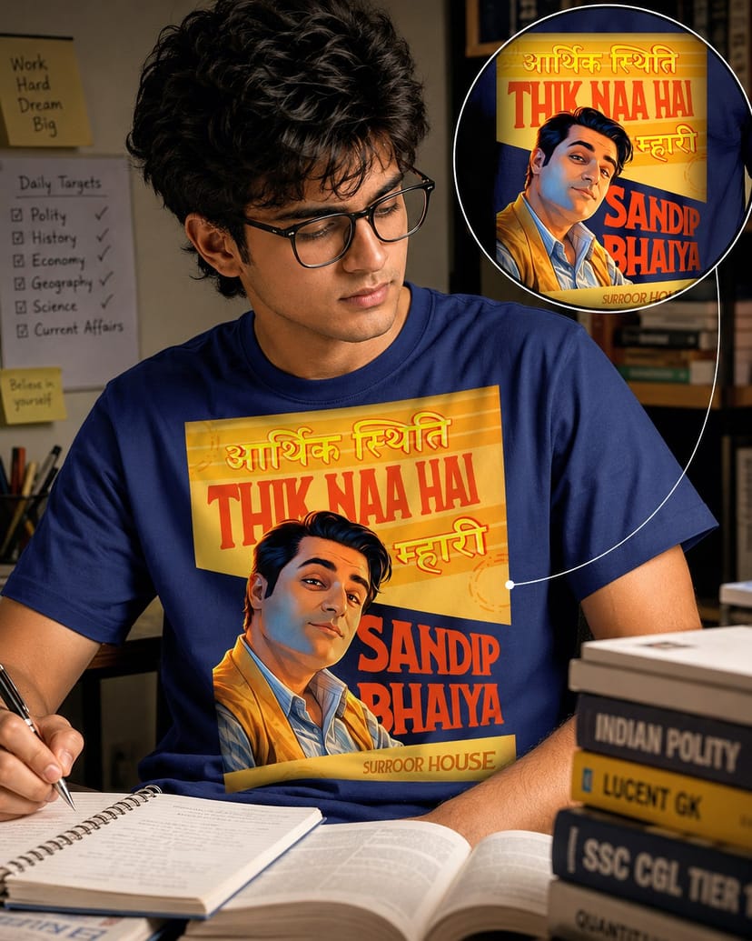 'Sandip Bhaiya’ Luxury Oversized Unisex T-Shirt | 100% Cotton With Heavy Luxurious Feel