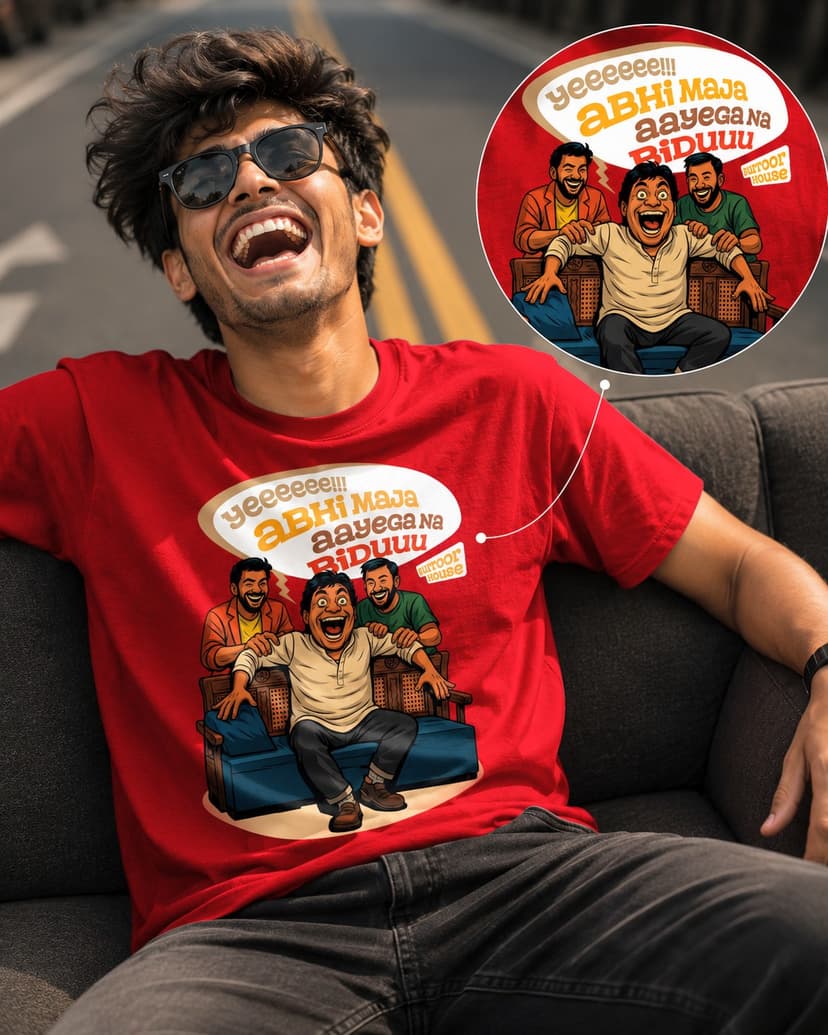 'Ye Hui Na Baat’ Luxury Oversized Unisex T-Shirt | 100% Cotton With Heavy Luxurious Feel