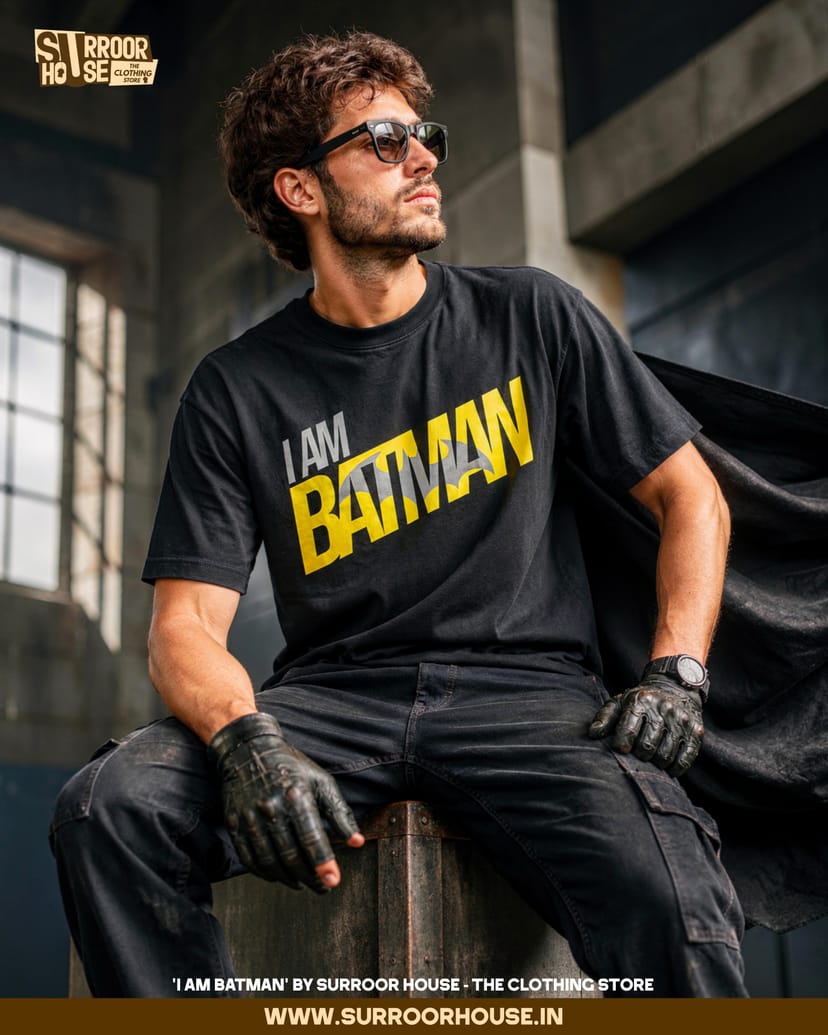 'I am Batman’ Luxury Oversized Unisex T-Shirt | 100% Cotton With Heavy Luxurious Feel