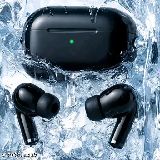 "Black Airbud Pro | True Wireless Earpods With Mic | BT 5.3 Chip | IPX5"