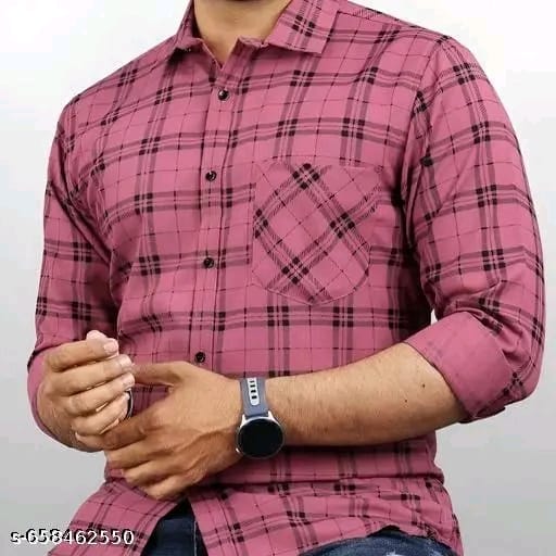 Light Pink Check Shirt - Image 1