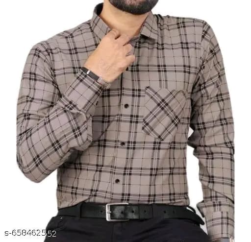 Light Brown CheckIt Check Shirt