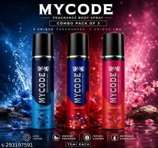 MYCODE Long Lasting Fragrance Combo for Men & Women.