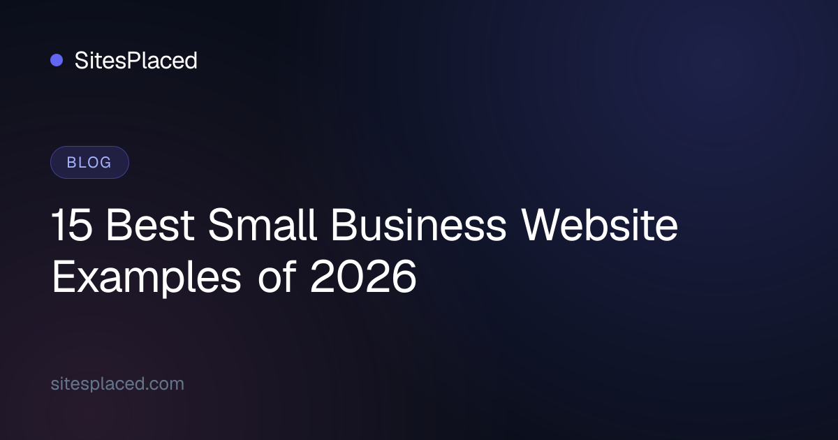 15 Best Small Business Website Examples of 2026, Ranked