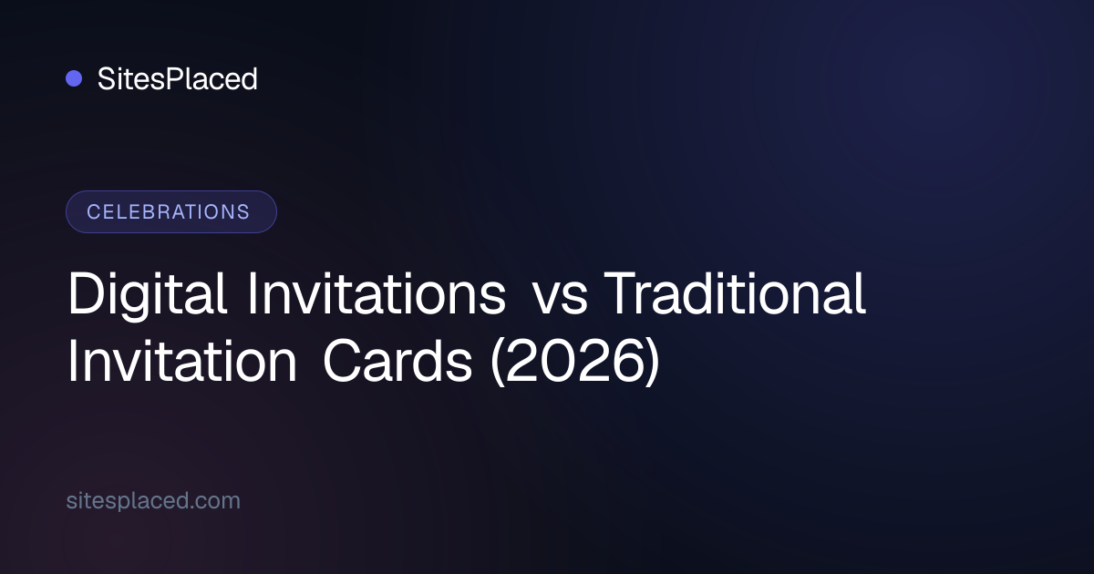 Digital Invitations vs Traditional Invitation Cards (2026)