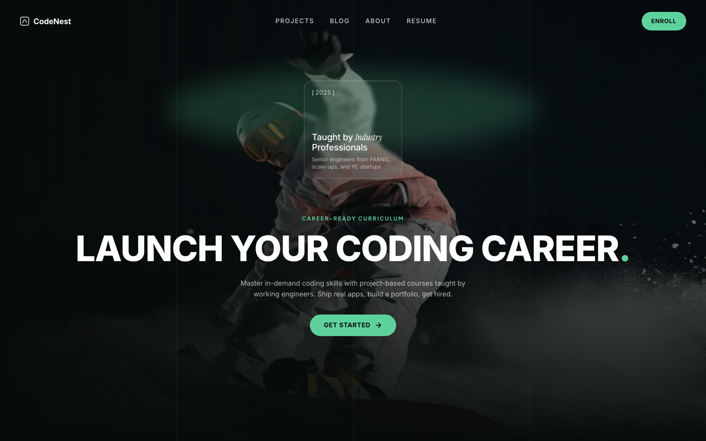 CodeNest — Education Platform — website template on SitesPlaced