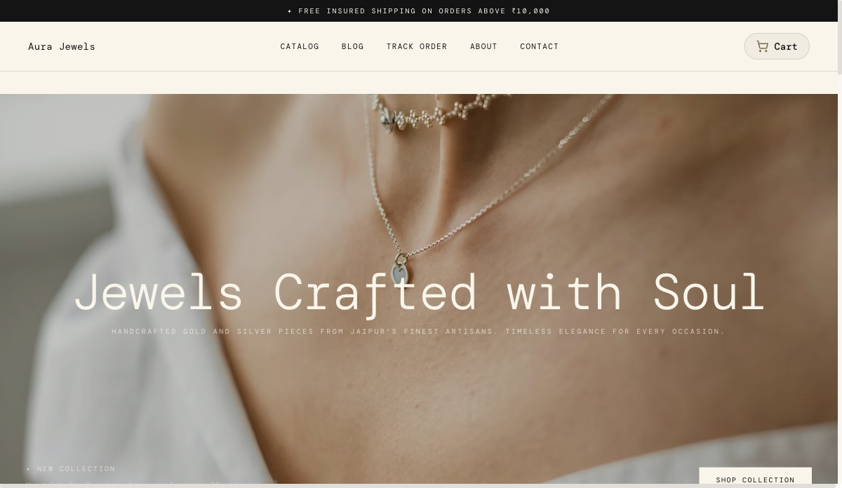 Maison — Luxury Store template preview on SitesPlaced