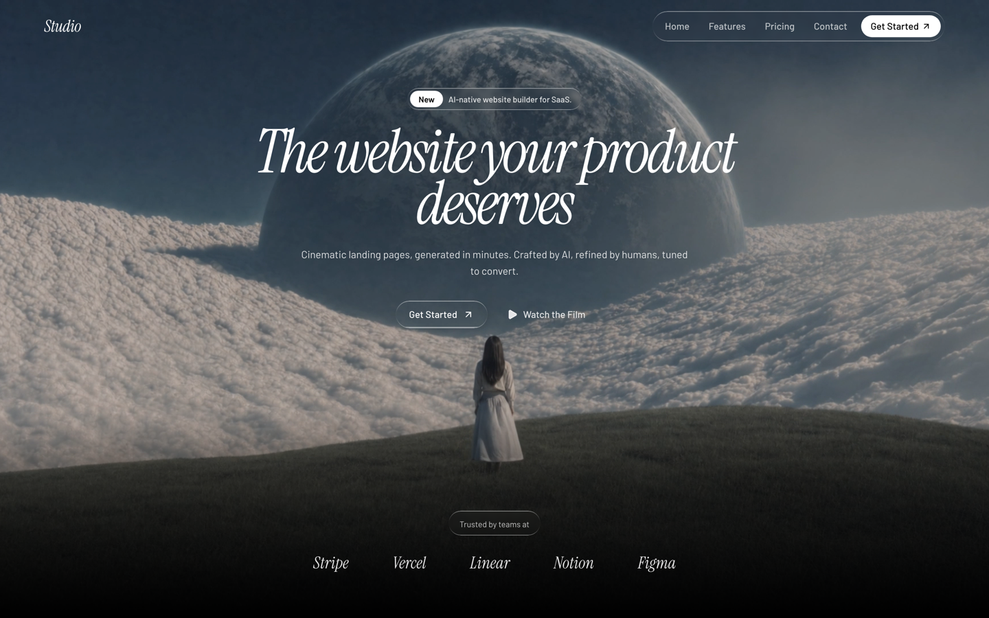 SaaS Noir — Premium Dark SaaS — website template on SitesPlaced