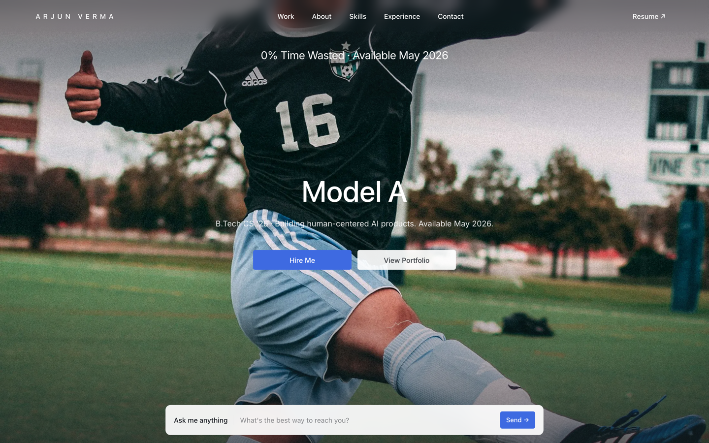 Tesla — Engineering Portfolio template preview on SitesPlaced